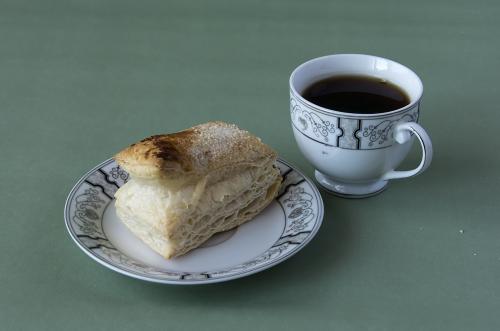 Cup of tea and a puff pastry
