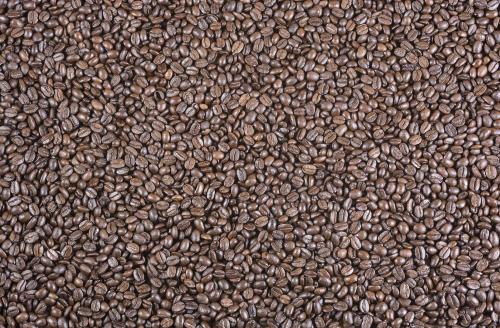 Roasted coffee beans background